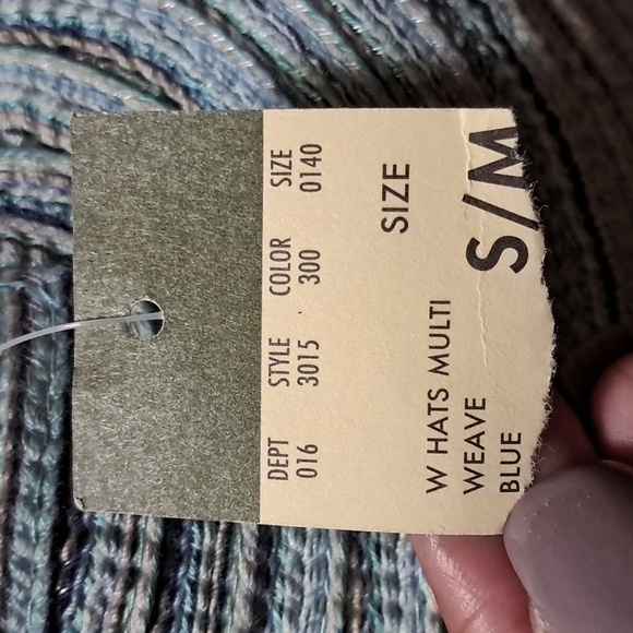 Eddie Bauer Blue Striped Women's Sun Hat - Picture 8 of 8